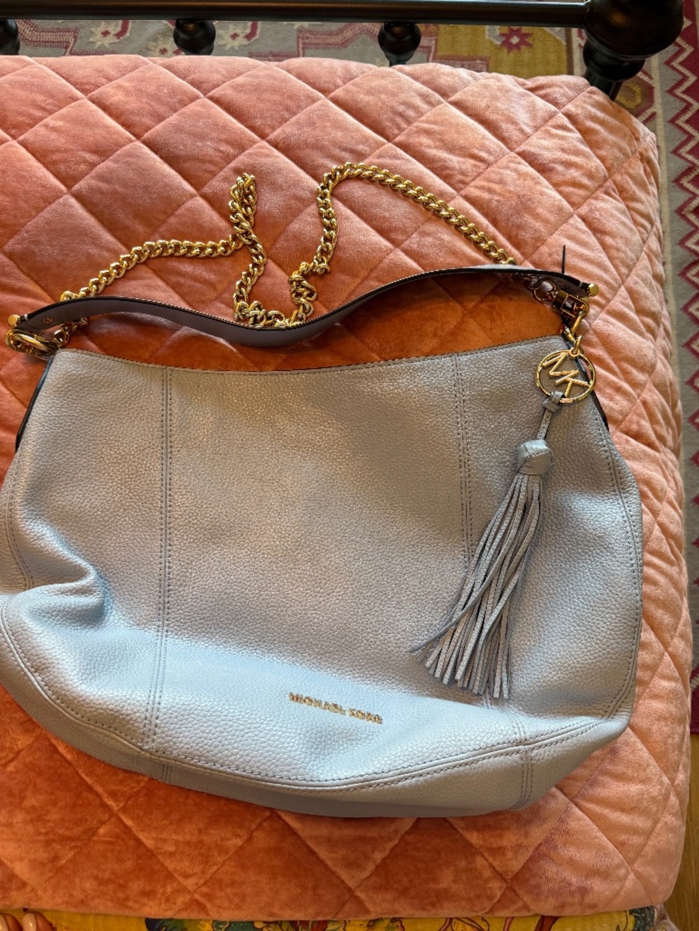 Michael Kors Brooke Large Pebbled Leather Shoulder Bag